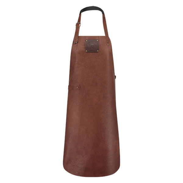 Tablier de cuisine artisanal cuir plein fleur Buffalo Cognac Witloft