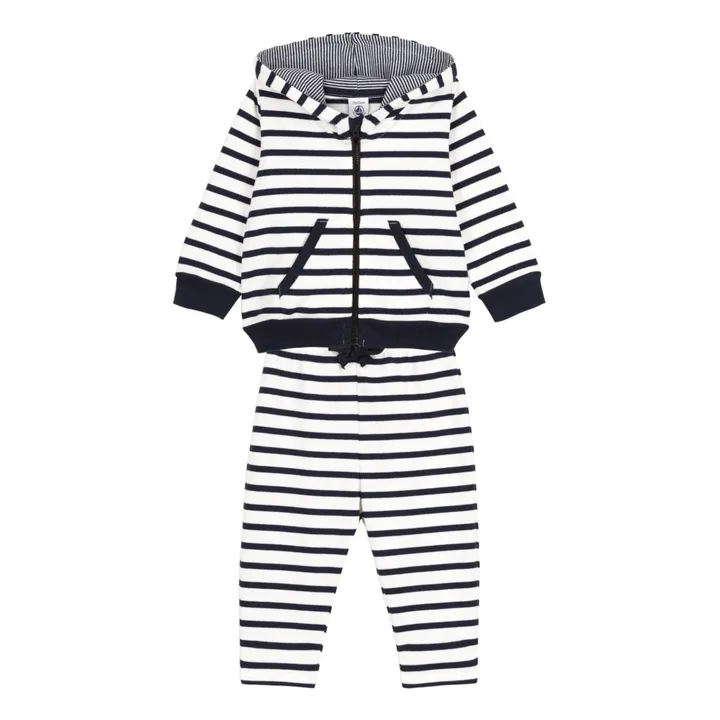 Petit Bateau Ensemble  Jersey Coton Bio Carber | Blanc