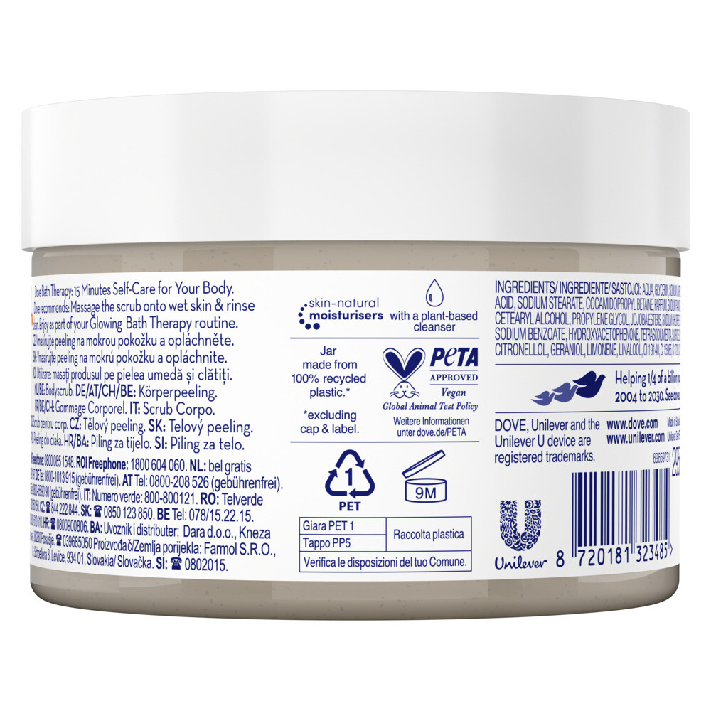 Dove Bath Therapy Glow Bodyscrub295 ml
