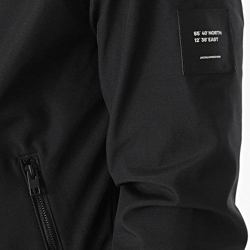 Veste Capuche Zippée Basic Softshell Noir