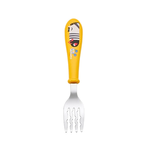 Coffret couverts pour enfants en inox jaune Cuitisan