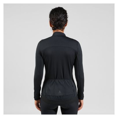 Veste de Cyclisme Femme Odlo Full Zip Zeroweight Ceramiwarm Noir