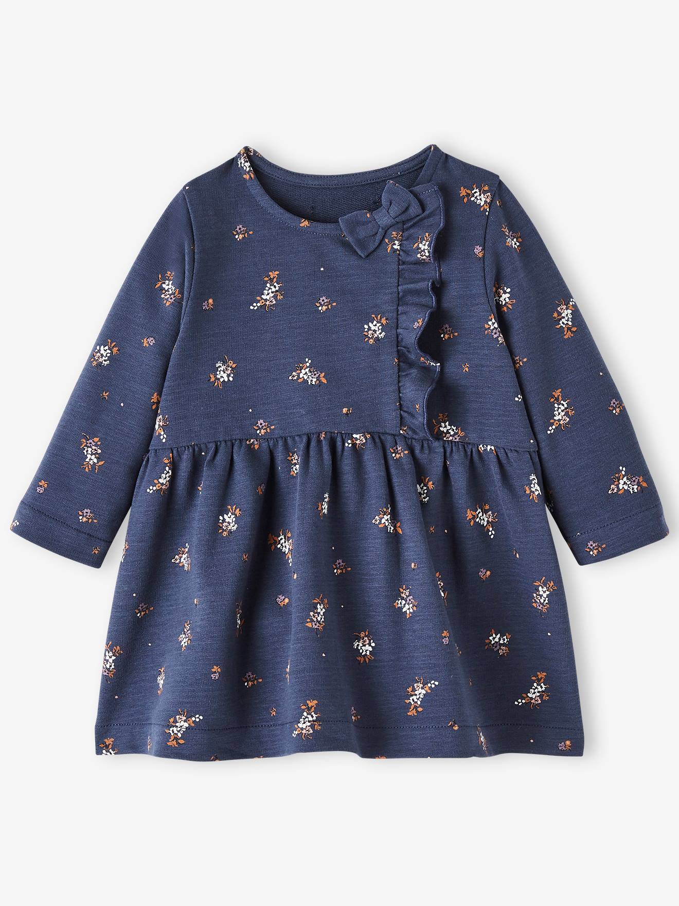 Vestido de pelúcia flamejante, tamanho médio, liso, violeta bebê.