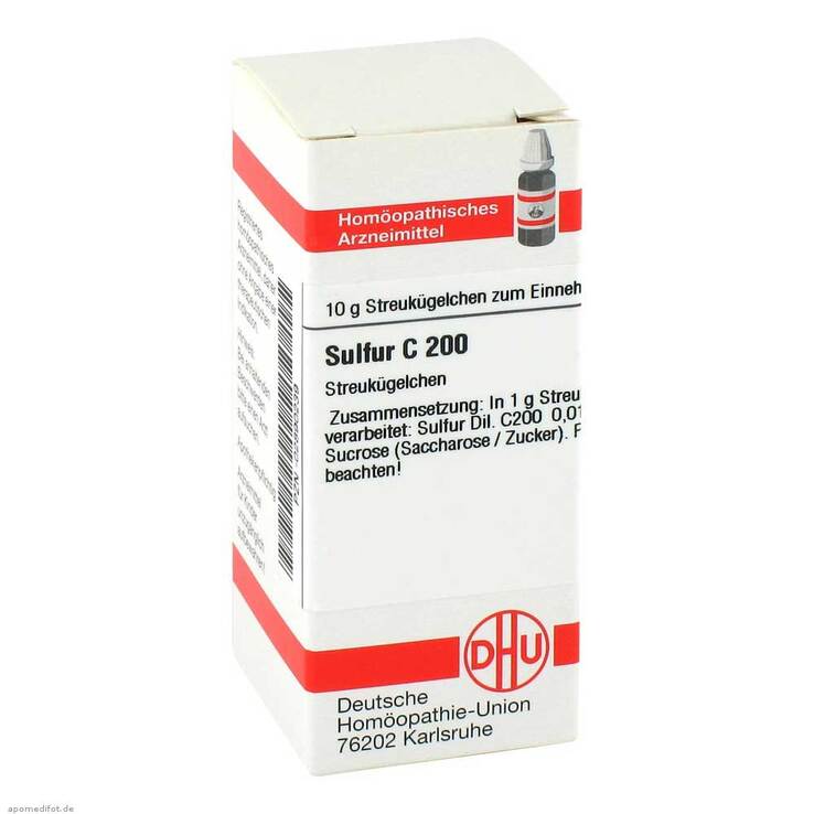 DHU Sulfur C 200 Globuli, 10 g