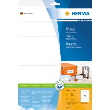 HERMA 8634 Superprint Etiketten A4 70x42,3 mm