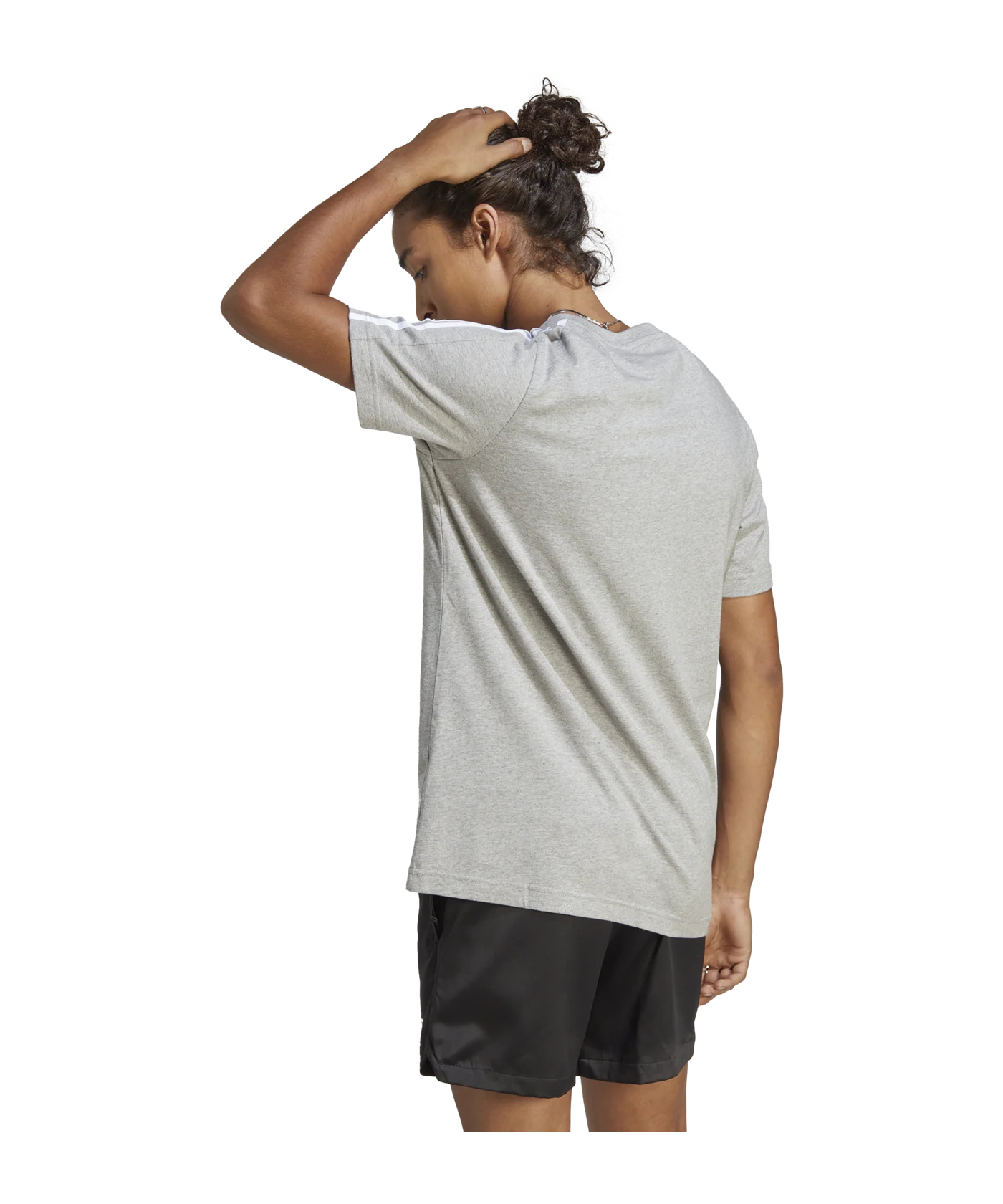adidas 3S T-Shirt Grau Weiss