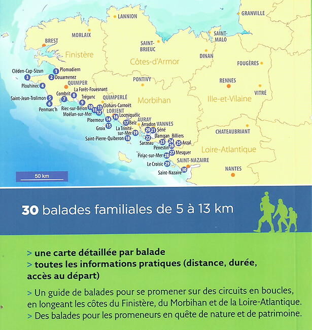 OUEST FRANCE - BRETAGNE SUD 30 BALADES