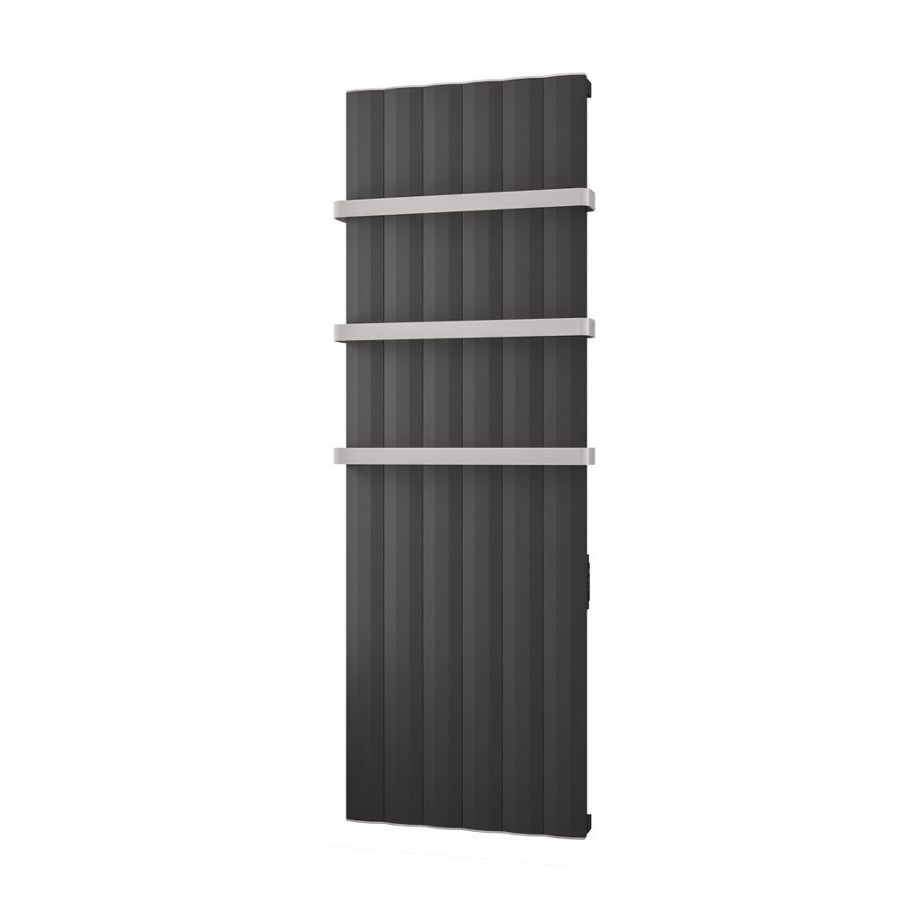 Eastbrook Derwent elektrische paneelradiator 60x180cm 1200W antraciet