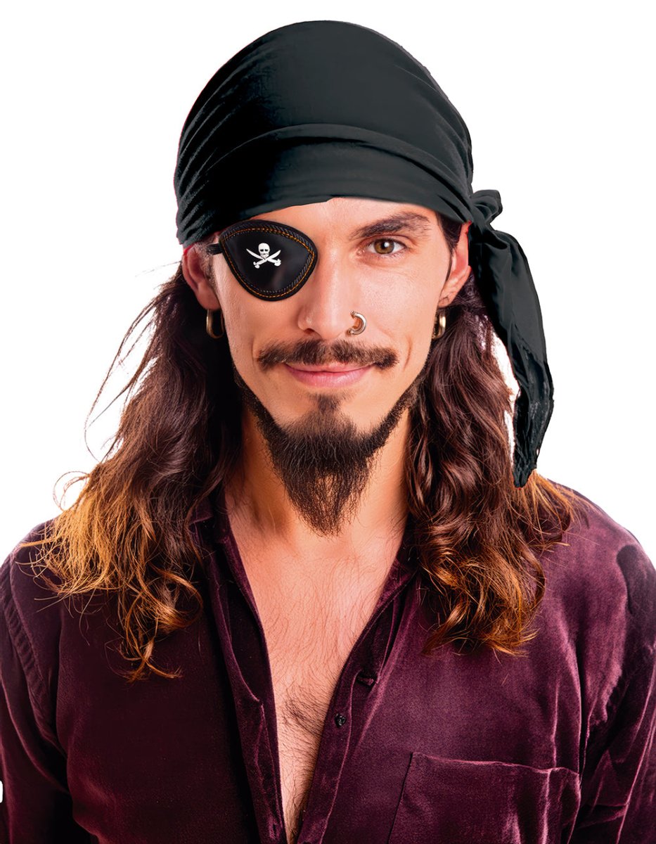 Piraat Bandana Zwart