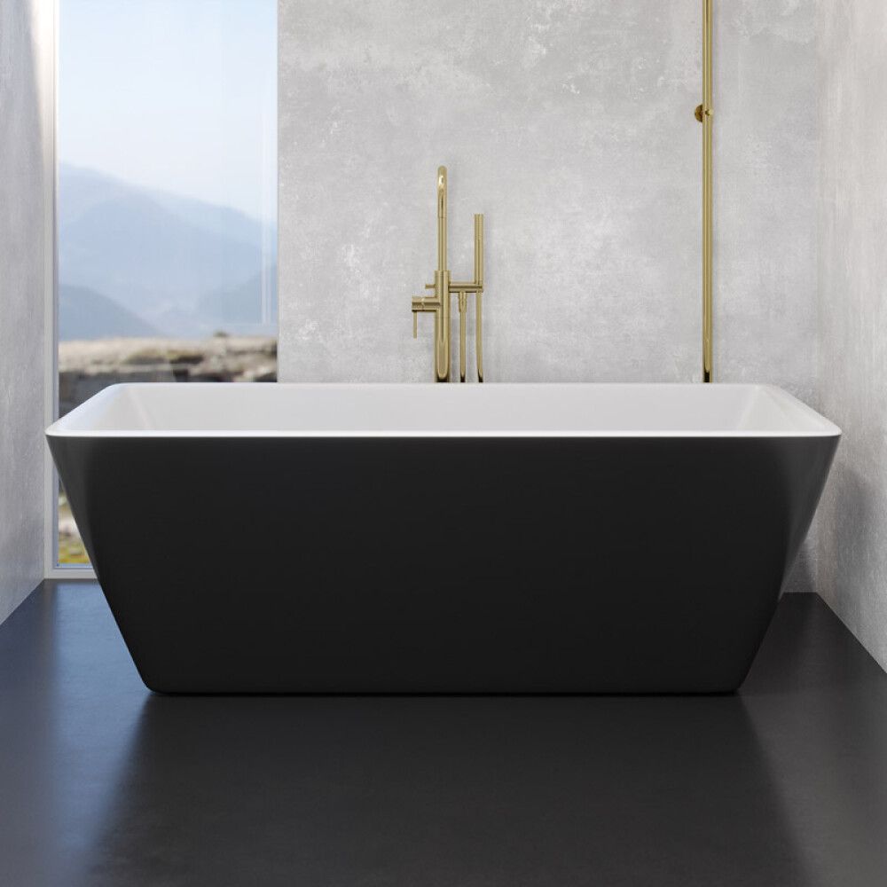 BADEKAR FRITTSTÅENDE CAMARGUE MARSTRAND SVART 170X75CM