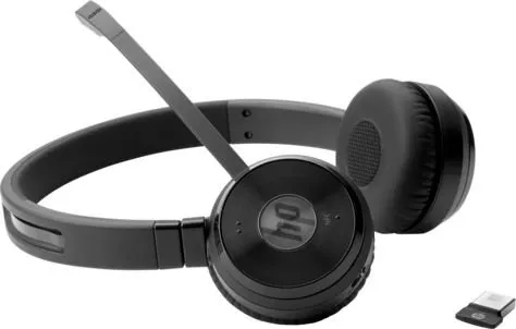 HP UC Wireless Duo - Headset - på øret - Bluetooth - trådløs - NFC