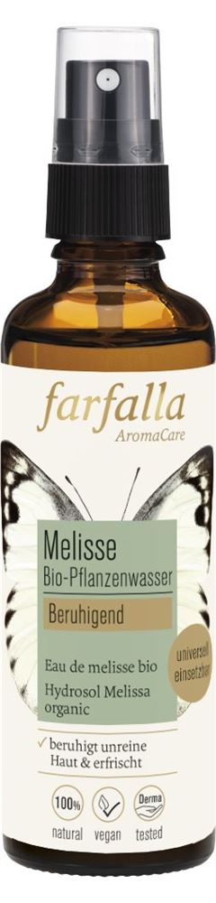 Farfalla Bio-Pflanzenwasser<br>75 ml, Spray, Melisse