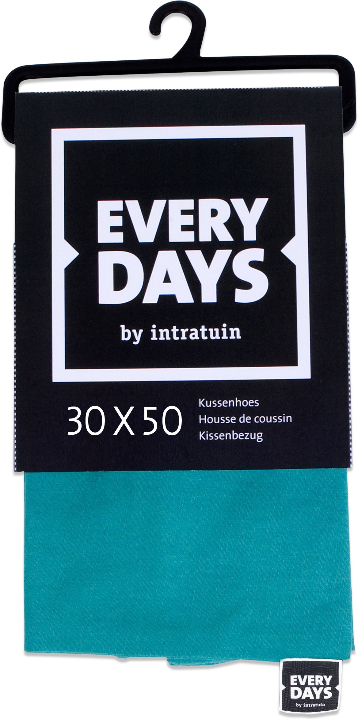Everydays kussenhoes Katoen groen 30 x 50 cm