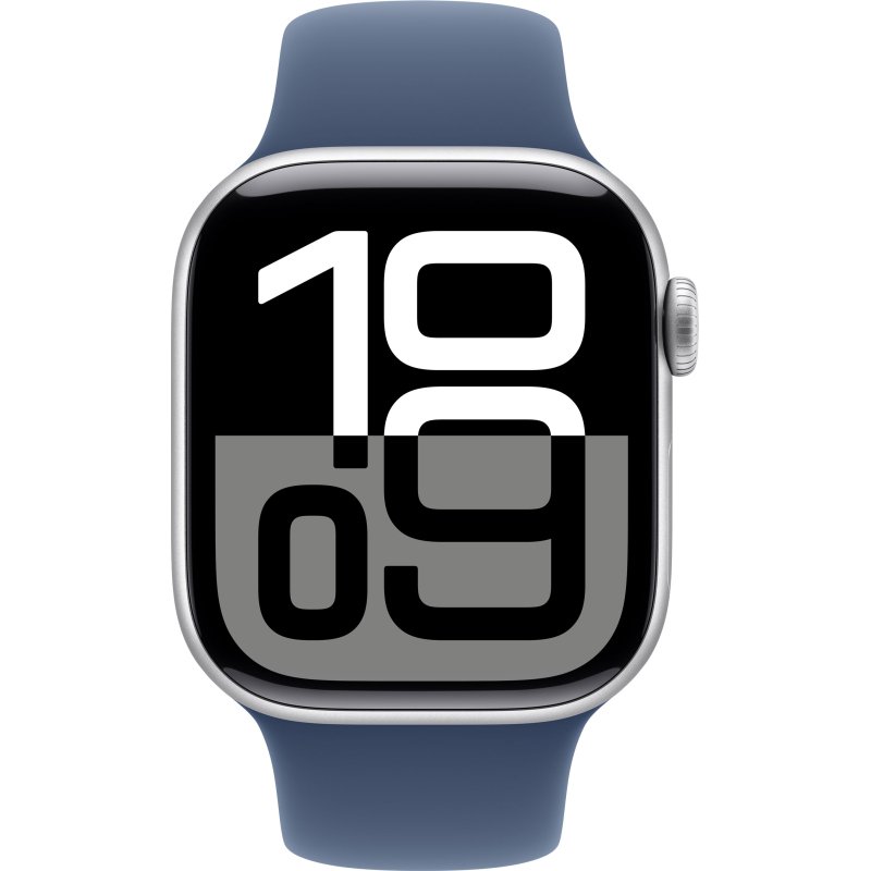 Apple Watch Series 10 OLED 42 mm Numérique 374 x 446 pixels Écran tactile Argent Wifi GPS (satellite)