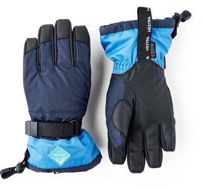 Hestra Gauntlet CZone JR Votter, Dark Navy/Sky Blue