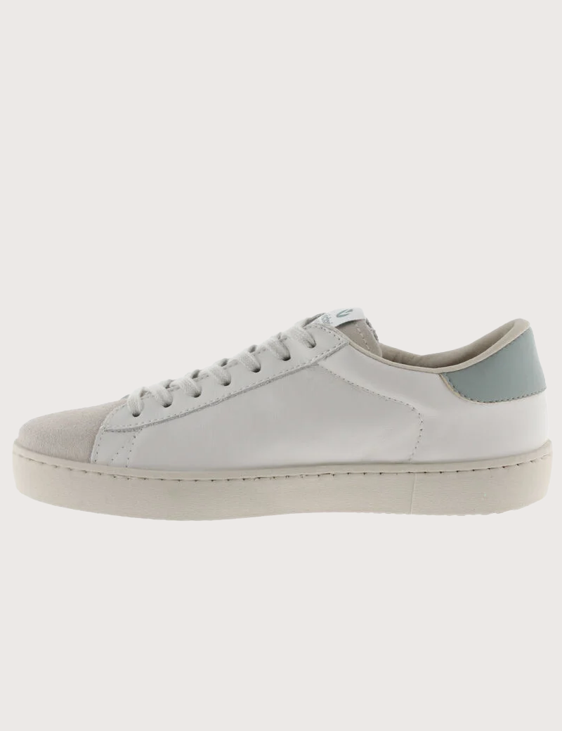 VICTORIA BASKETS FEMME CUIR ET DAIM BERLIN JADE