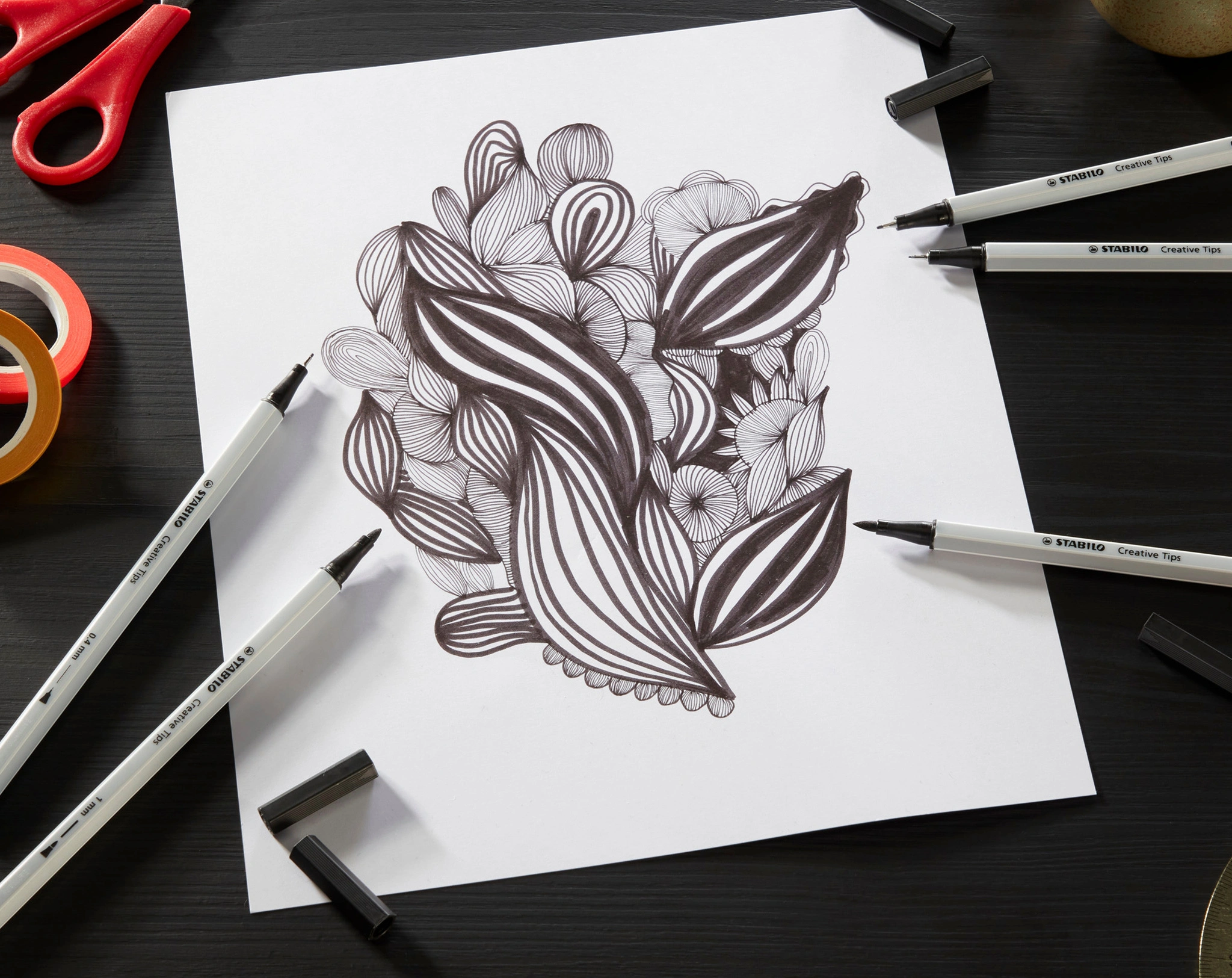 Filzstift STABILO® Creative Tips ARTY SHADING 10er-Pack