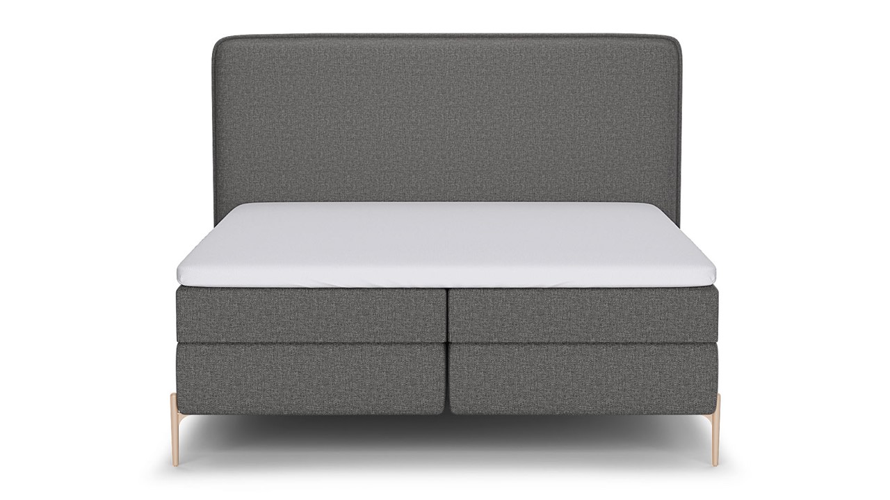 Boxspring Quartz - Linen touch dark grey