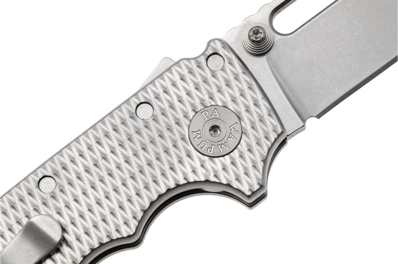 Demko MG AD20 Shark-Lock, Stonewashed MagnaCut Clip Point, MGAD20-MAG-MLD-TI, Titanium zakmes