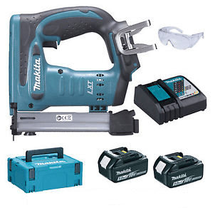 Makita DST221RTJ 18V Li-ion accu nietmachine set (2x 5.0Ah) in Mbox