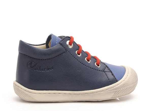 Naturino boots bottine bebe cocoon nappa  bicolor bleu