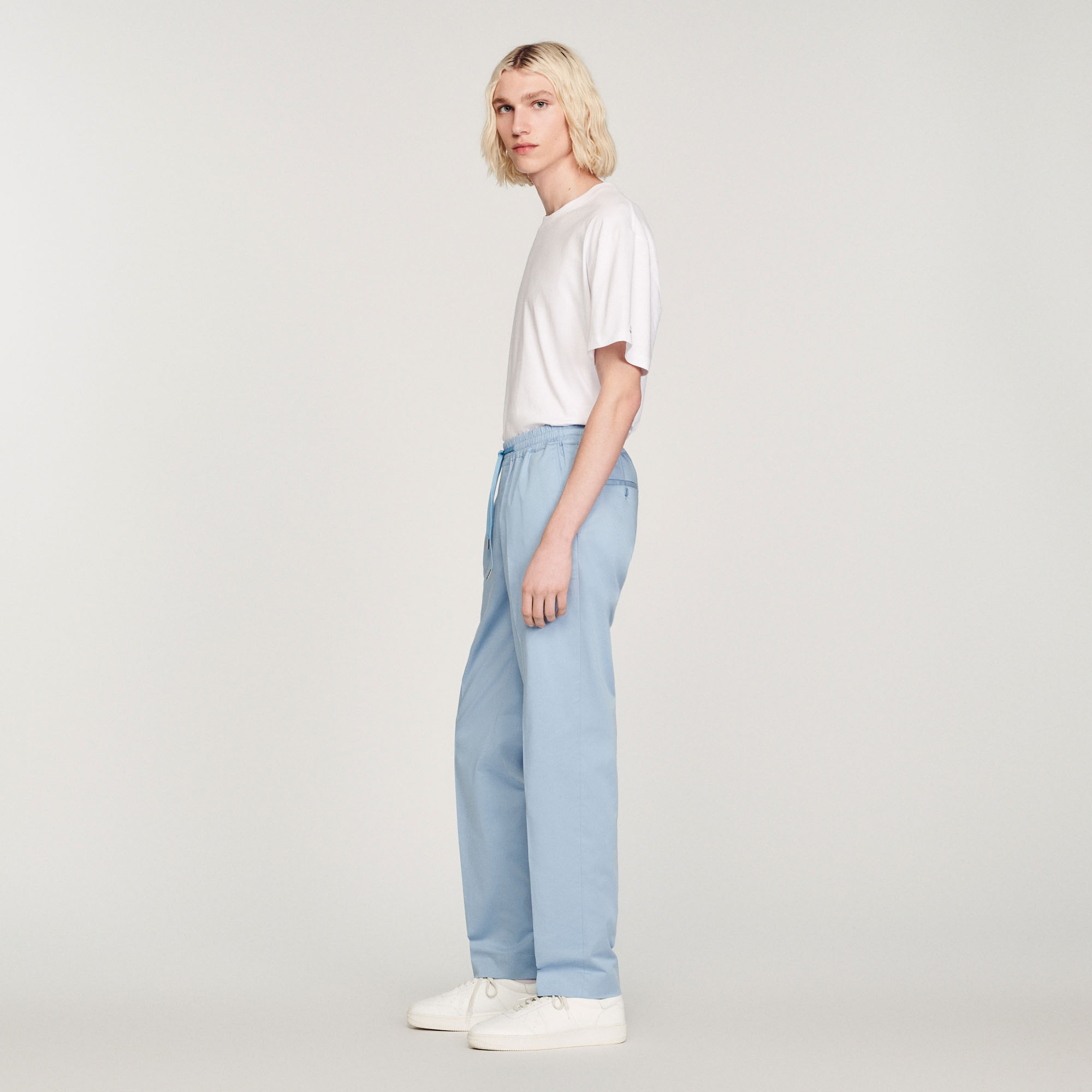 Pantalon droit elastique