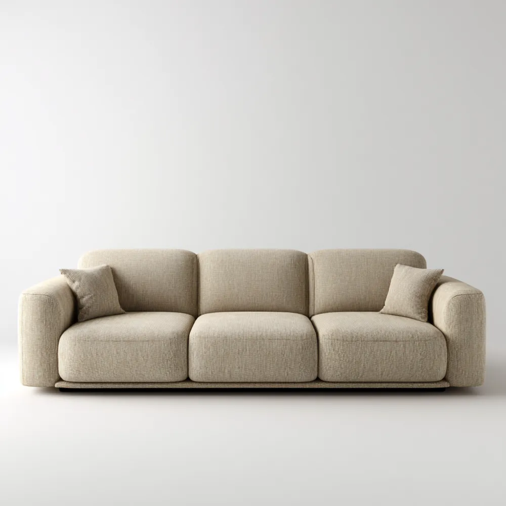 3-Sitzer-Sofa 220x90x75 cm – Beige – Modernes Design