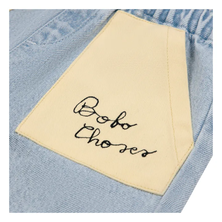 Bobo Choses Exclusivité Bobo Choses x Smallable - Short Denim Brodé | Bleu jean