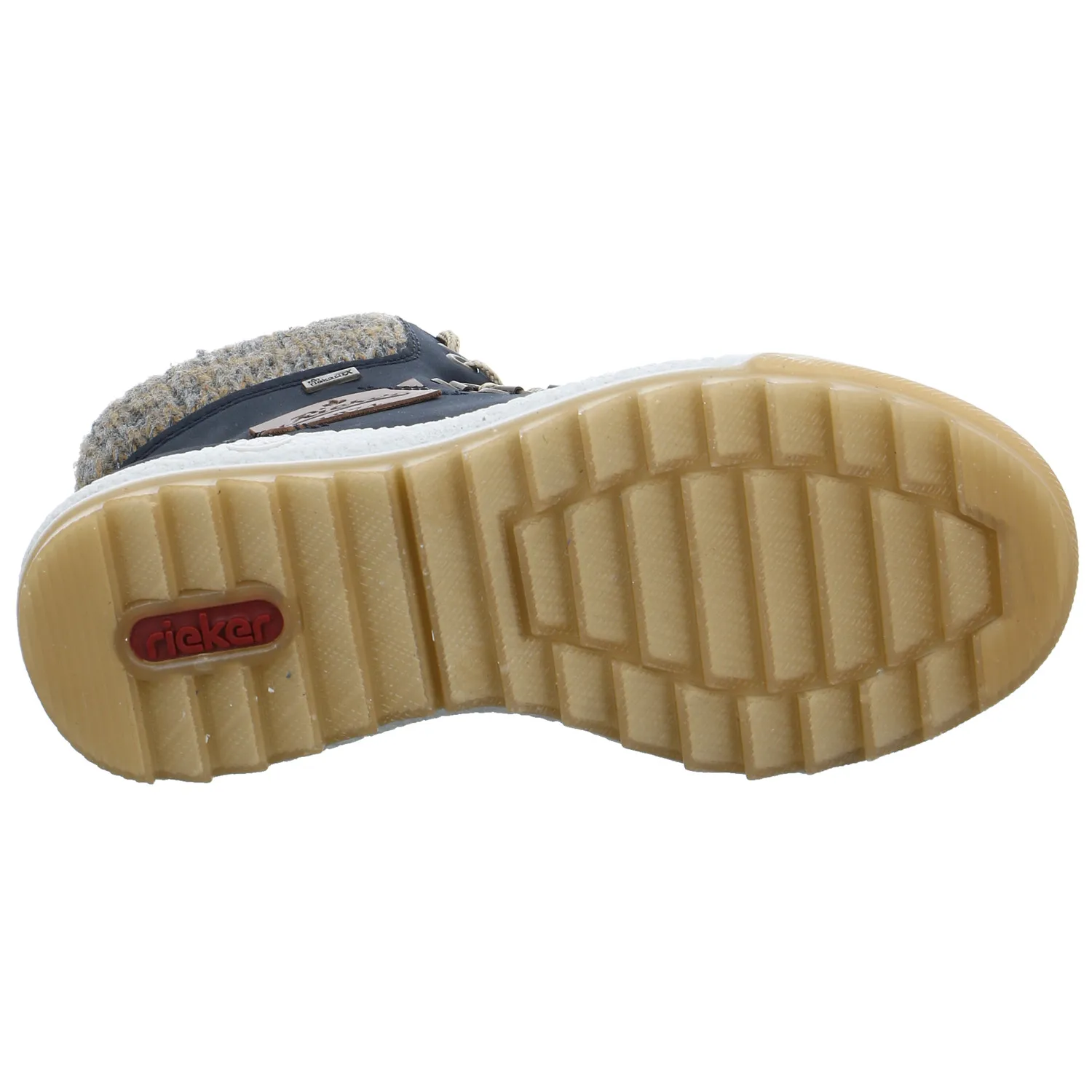 RIEKER Boot Blau Lederimitat  mit Tex-Membrane