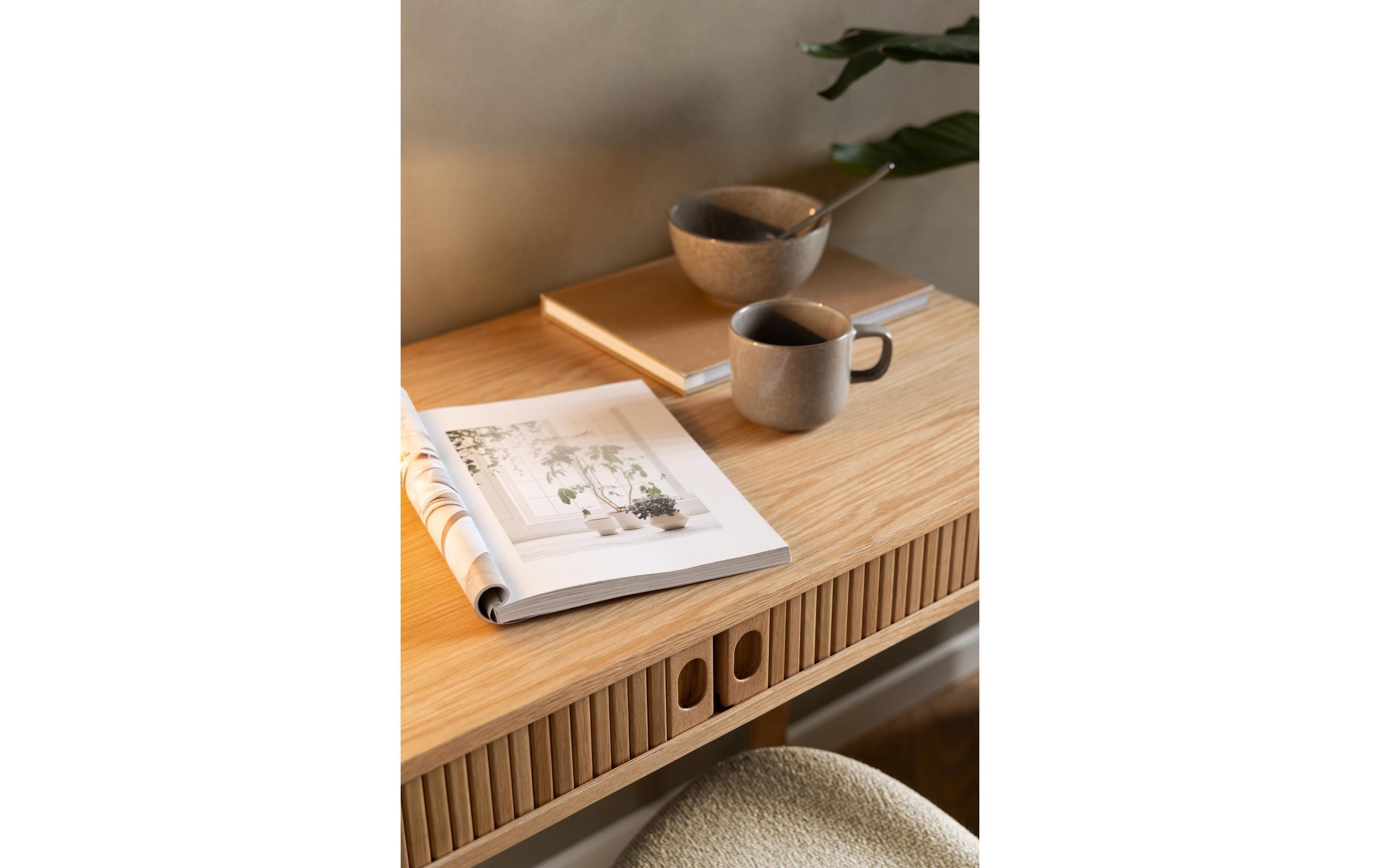 Tisch Langley, Eiche<br>Schreibtisch für ein elegantes Heimbüro
