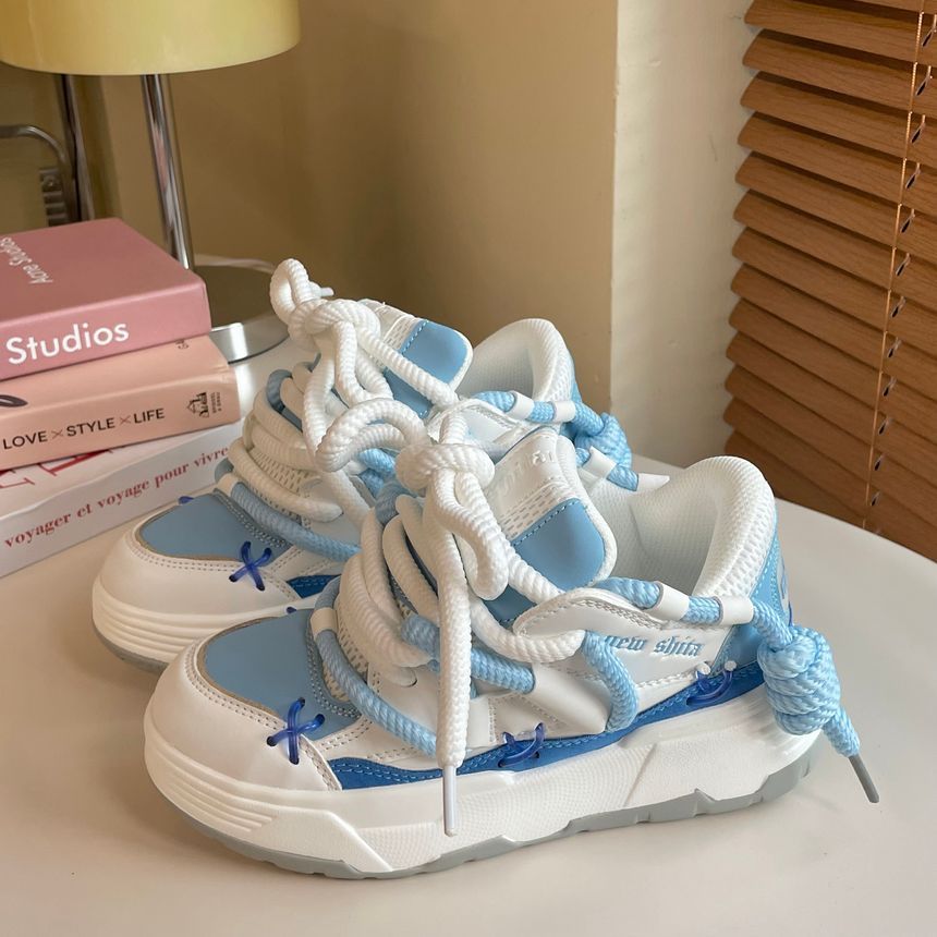 Asterisk - Platformpaneel Mesh Sneakers