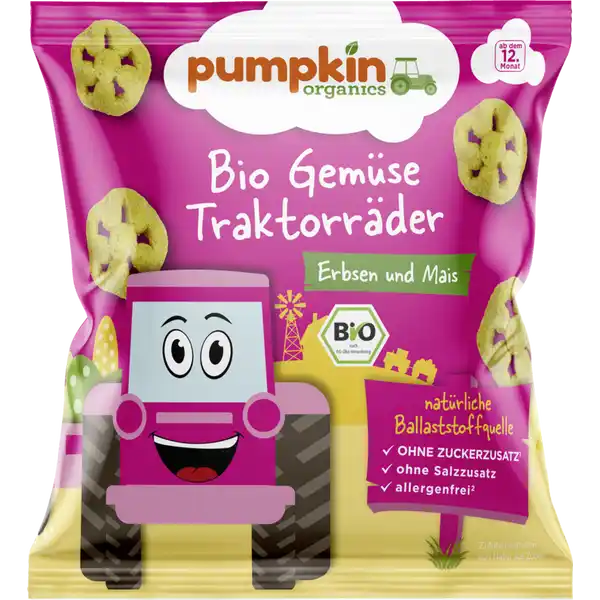 Bio Gemüse Traktorräder Erbsen & Mais