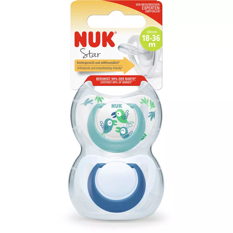 NUK Schnuller Star, Gr. 3 in türkisblau