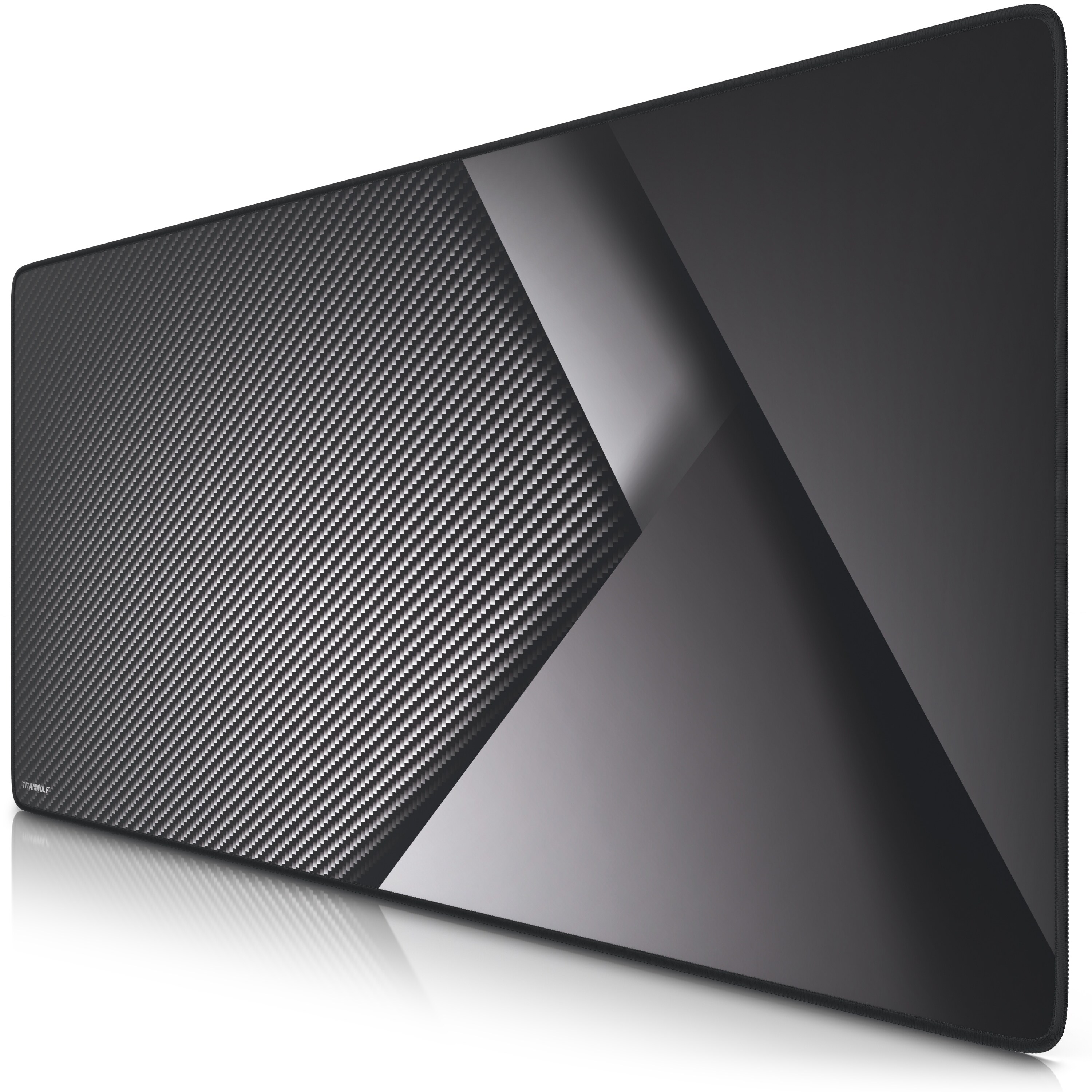 Titanwolf Gaming Mauspad, 900 x 400mm XXL Mousepad, verbessert Präzision & Geschwindigkeit, Carbon