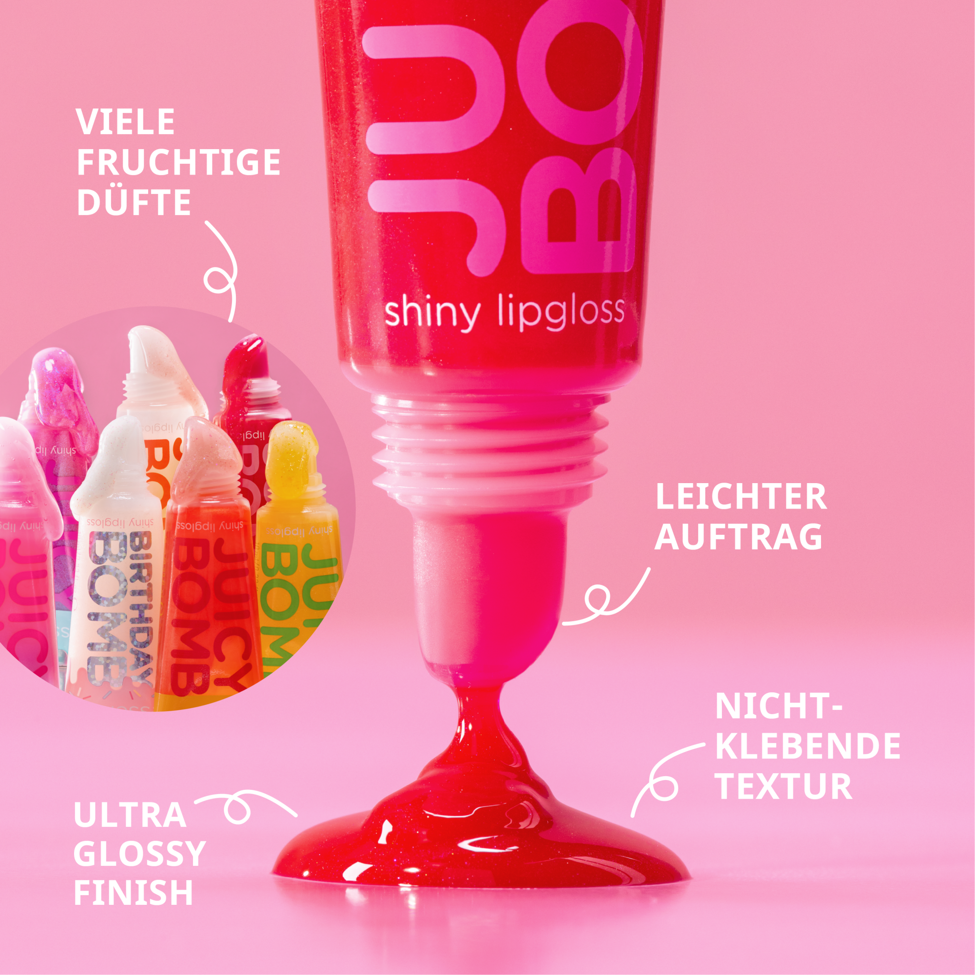 JUICY BOMB shiny lipgloss