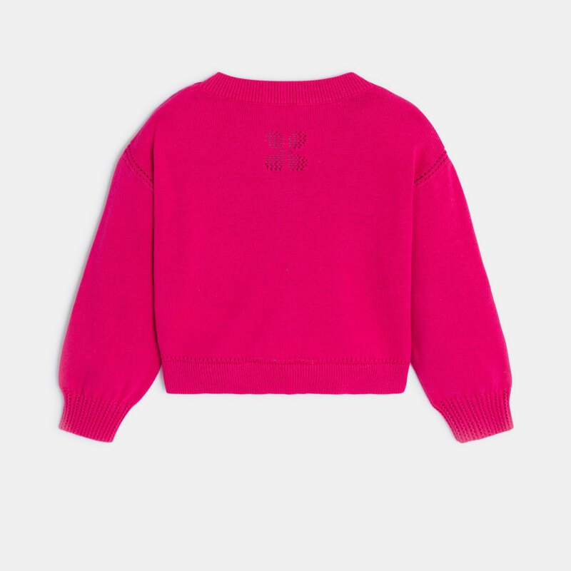 Cardigan bébé fille rose en tricot Catimini Rose