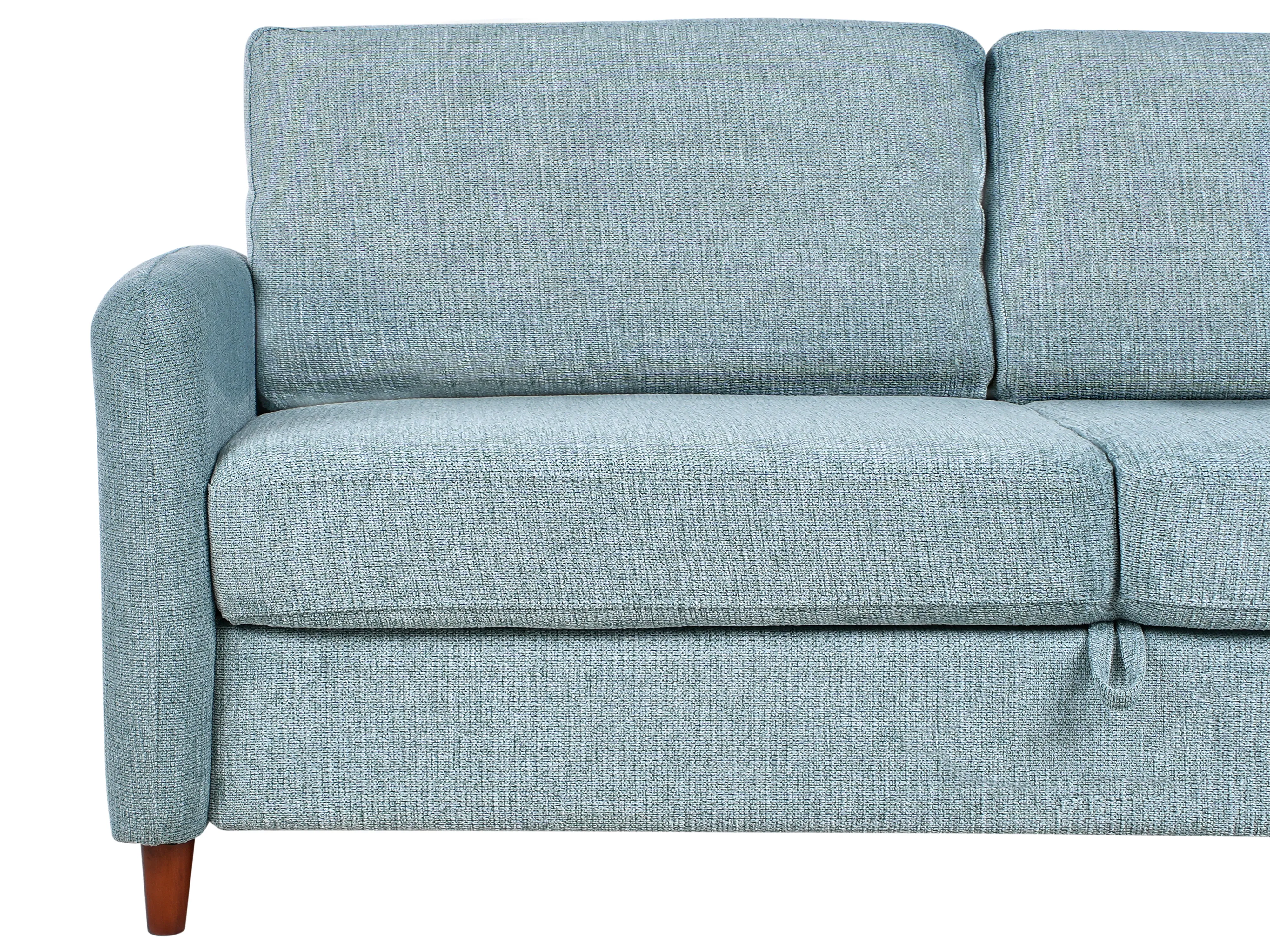 Bank 3-zits MARE Stof Blauw met opbergruimte