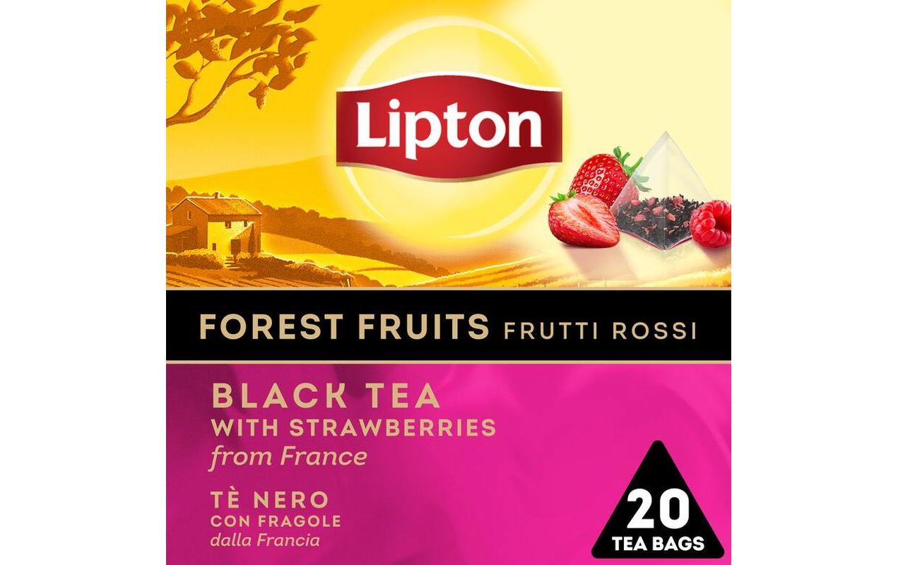 Teebeutel Schwarztee Forest Fruits 20 StückTee mit Erdbeeren aus Frankreich