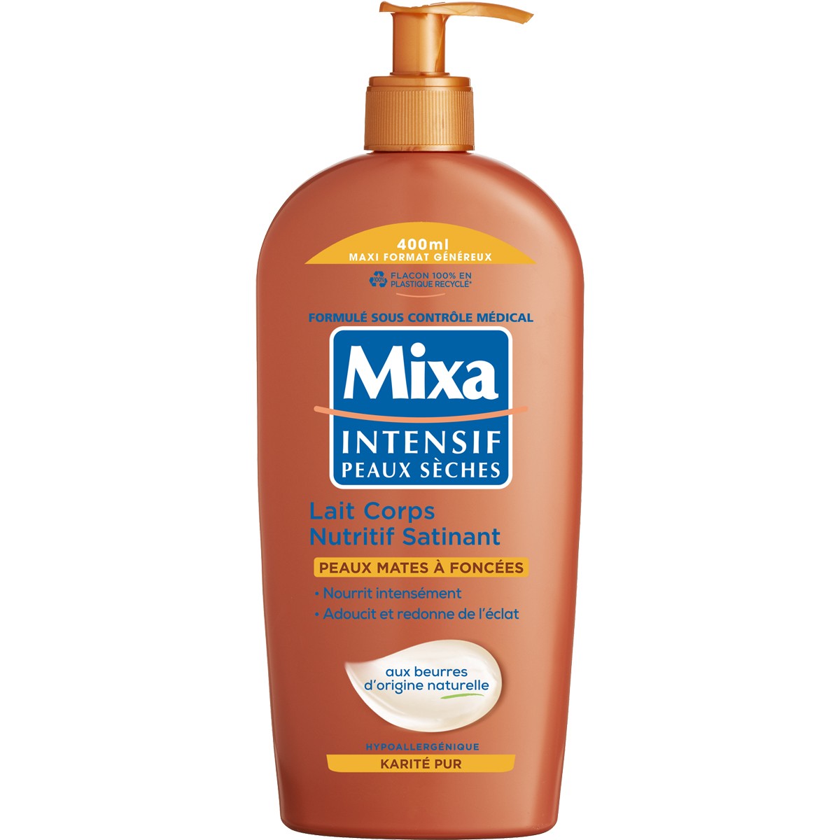 Lait corporel nutritif - Beurre de karité - Peaux mates à foncées - 400 ml