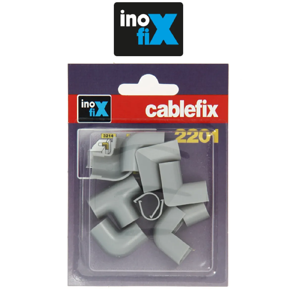 Inofix Accessoires pour Cablefix 2201 - Gris Métallisé