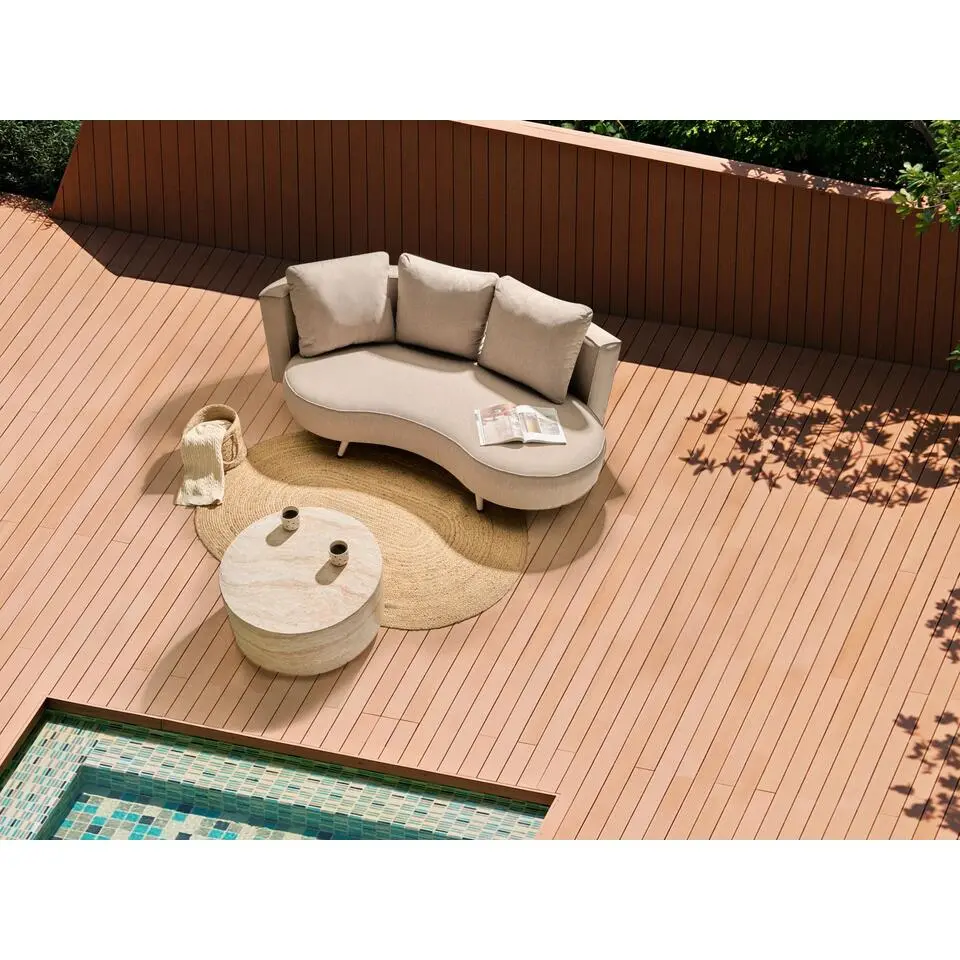 PARORI - Tuinbank 3-zits - Beige - Linkszijdig - Olefine