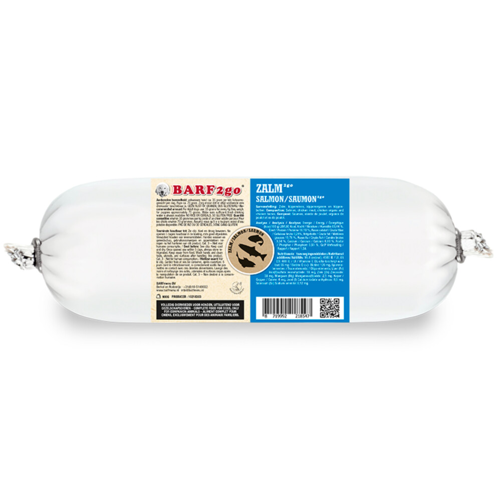 BARFmenu2Go Hondenvoer Nat Zalm900 gr