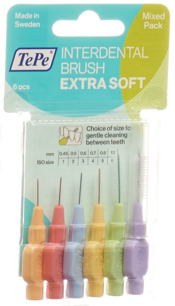 TEPE Interdental Brush<br>1 Stück, Blister, x-soft ass 6 Stück