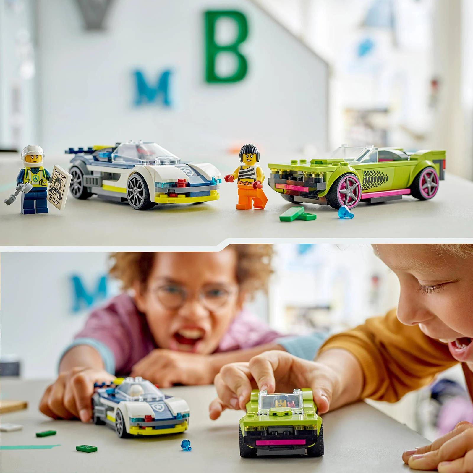 LEGO Politiewagen en snelle autoachtervolging Politie Auto Speelgoed Set 60415
