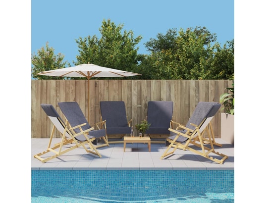 VIDAXL - Serviette de plage Serviettes de plage 6 pcs anthracite 60x135 cm tissu 400 gsm