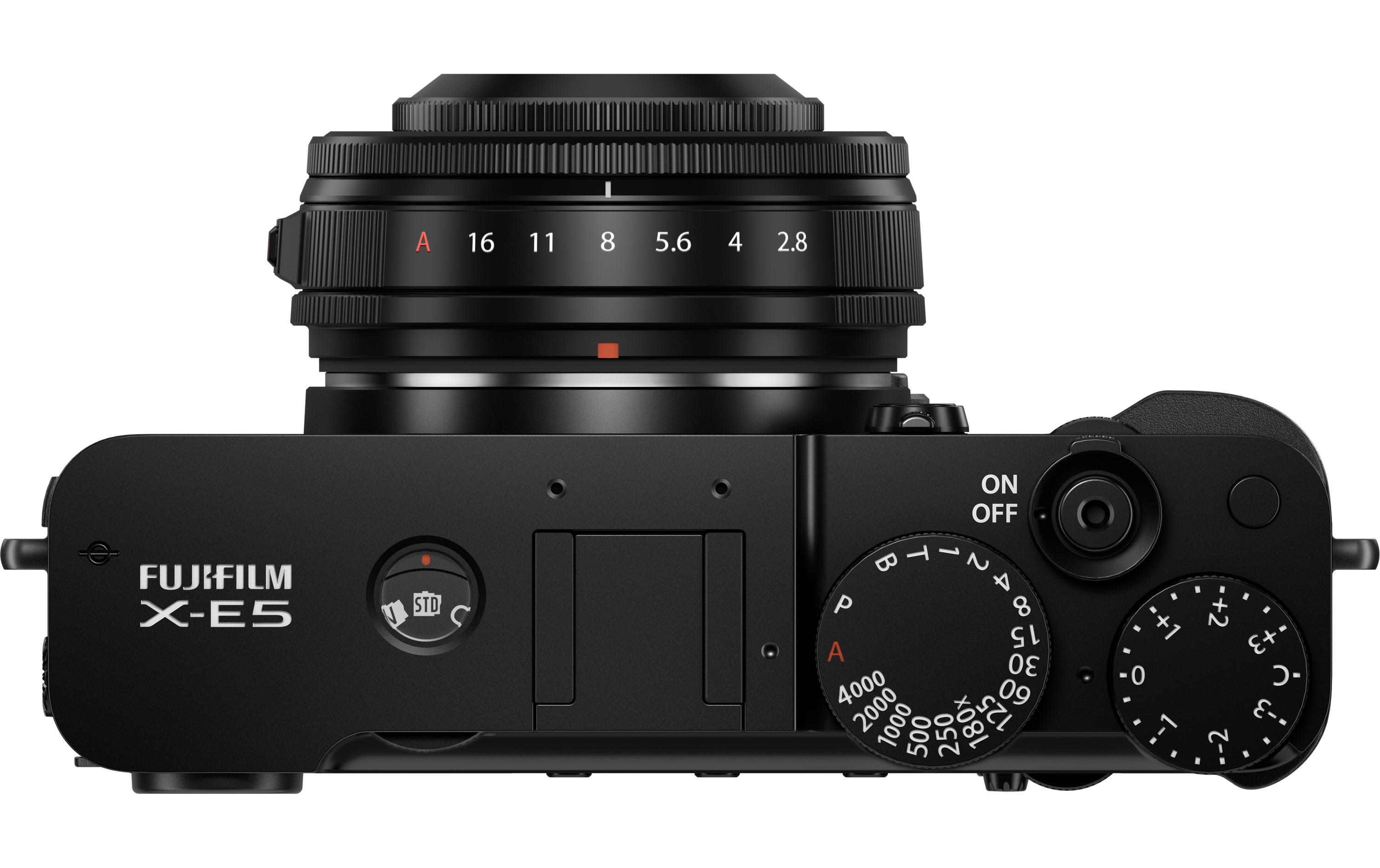 X-E5 XF 23mm F/2.8 Kit Schwarz<br>Spiegellose Digitalkamera mit einem leichten, kompakten Gehäuse mit Objektiv