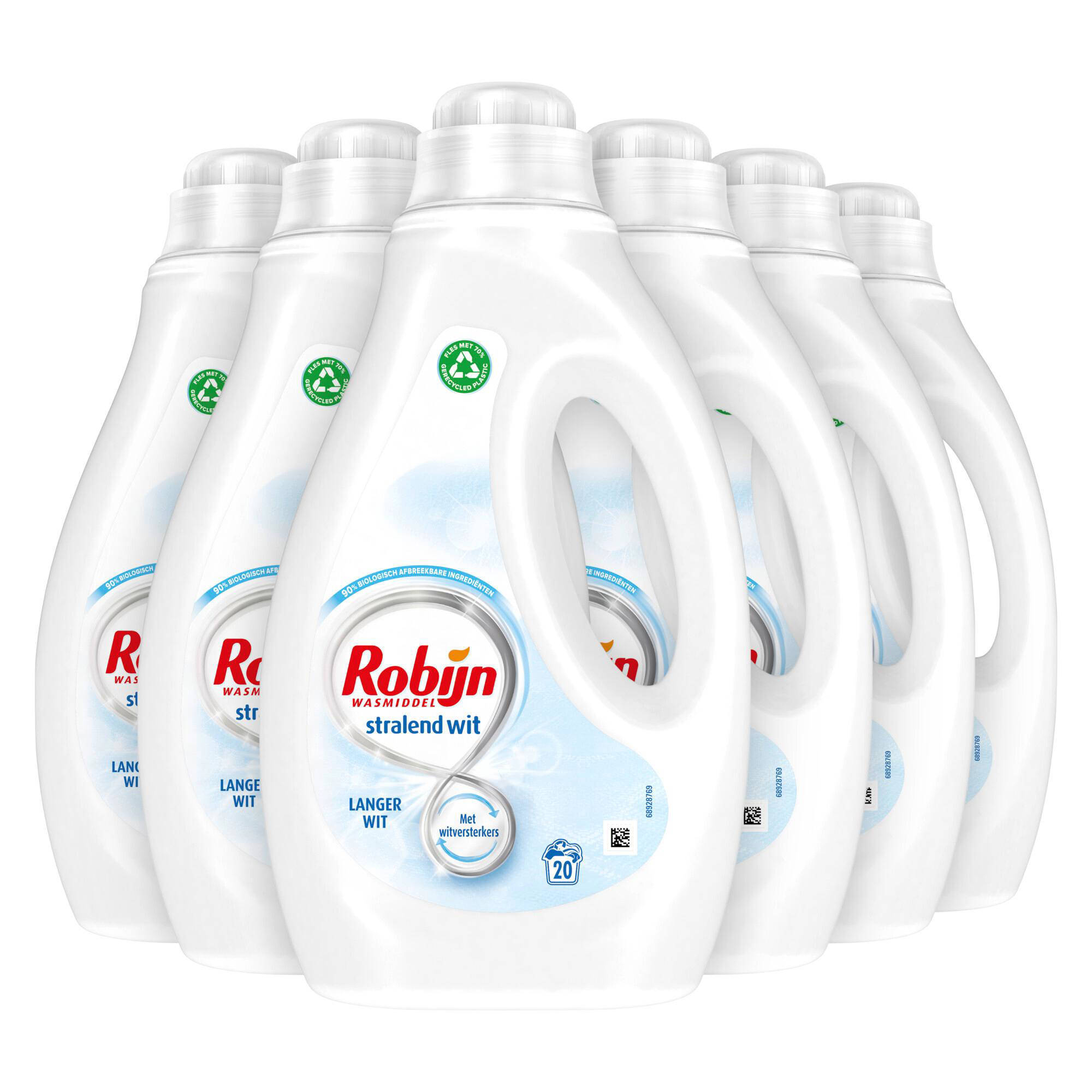 Robijn vloeibaar wasmiddel Stralend Wit - 6 x 20 wasbeurten - 120 wasbeurten