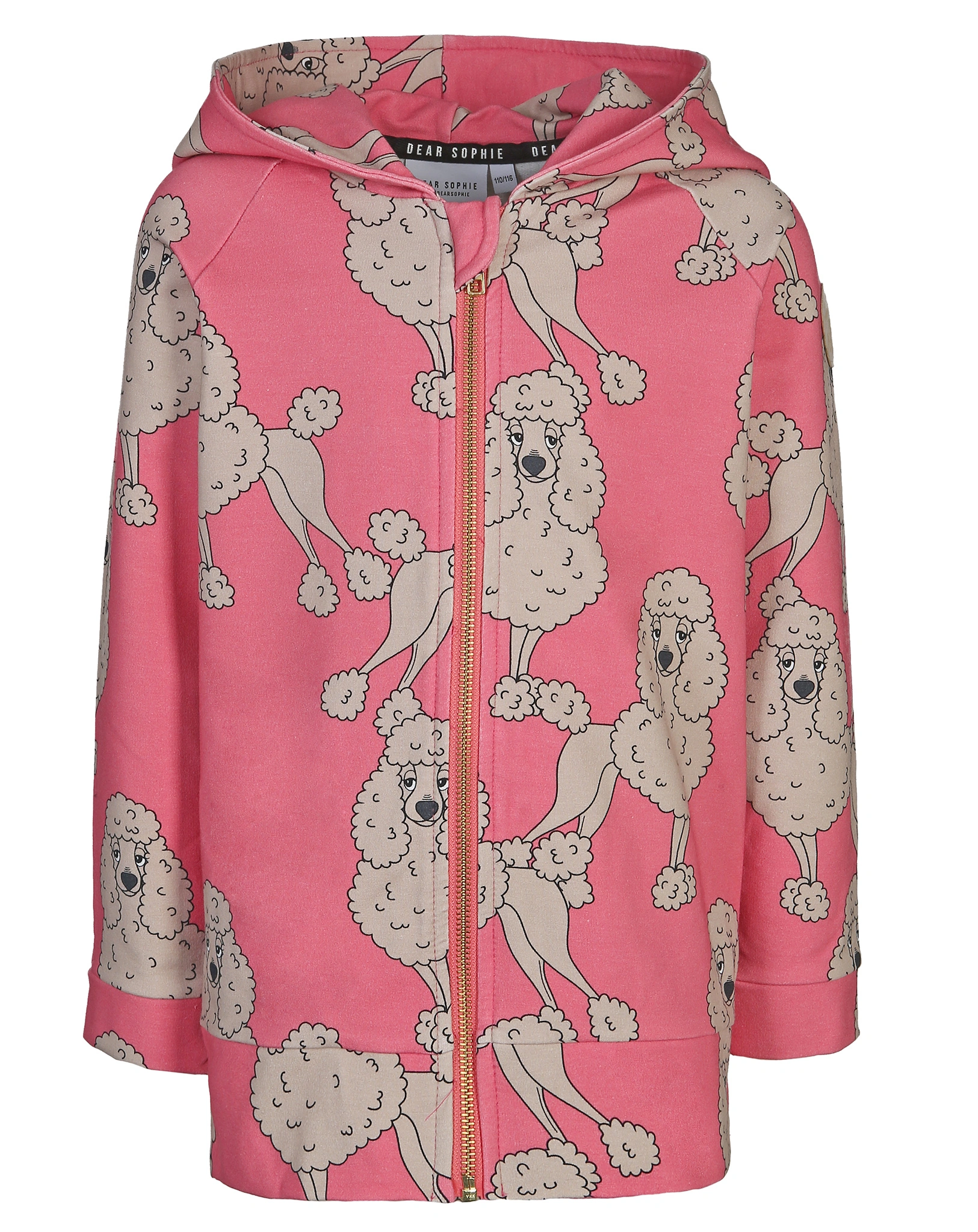 Kapuzen-Sweatjacke POODLE in pink