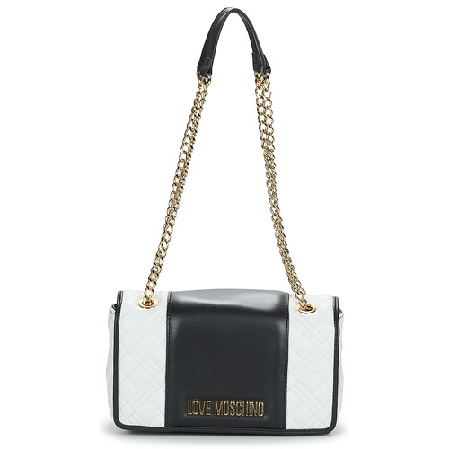 Love Moschino - QUILTED BICOLOUR Blanco / Negro