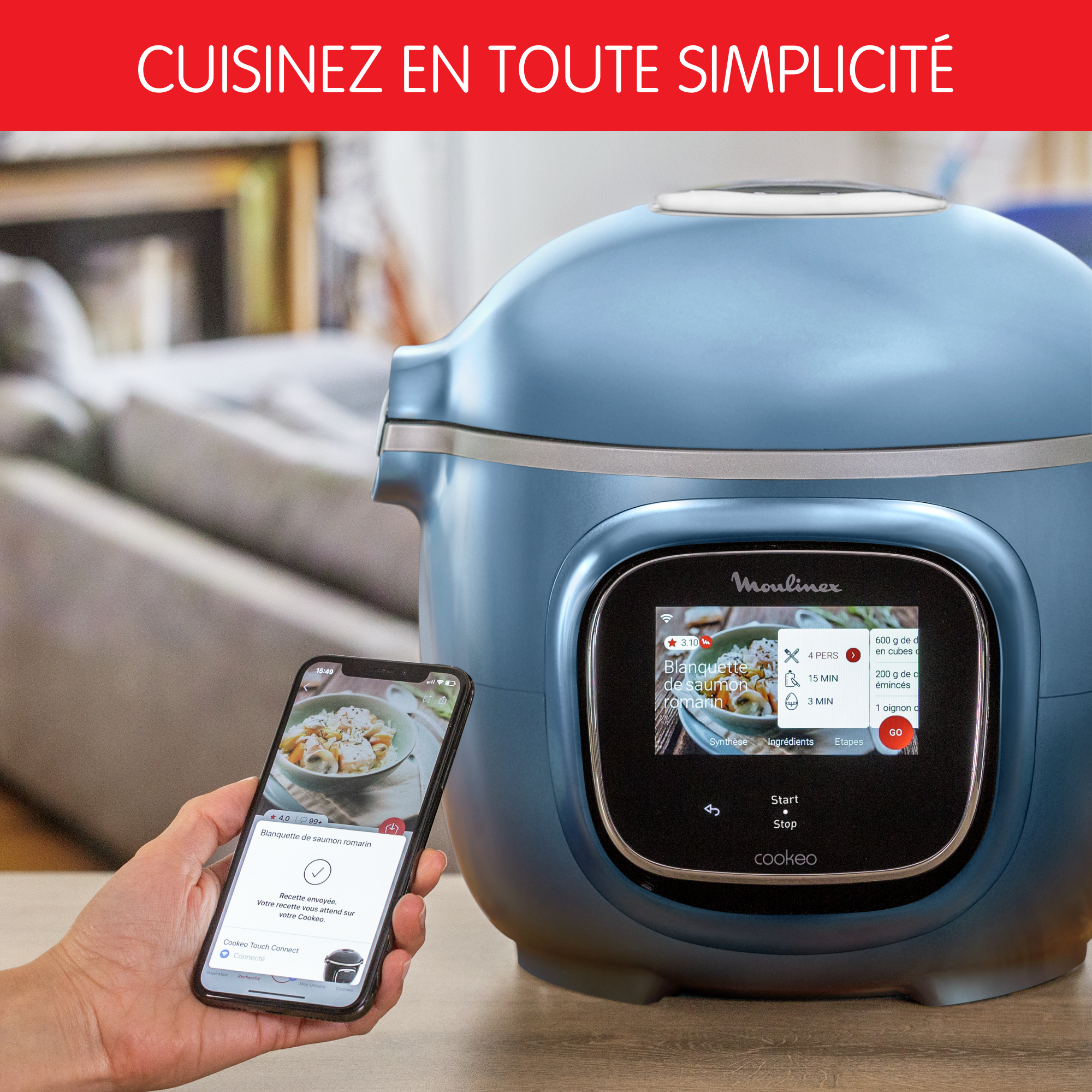 Cookeo Touch WiFi Recettes illimitées 6L